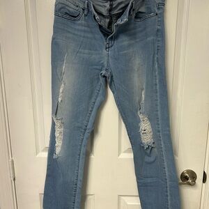 Guess Light Blue Distressed Women's Jeans